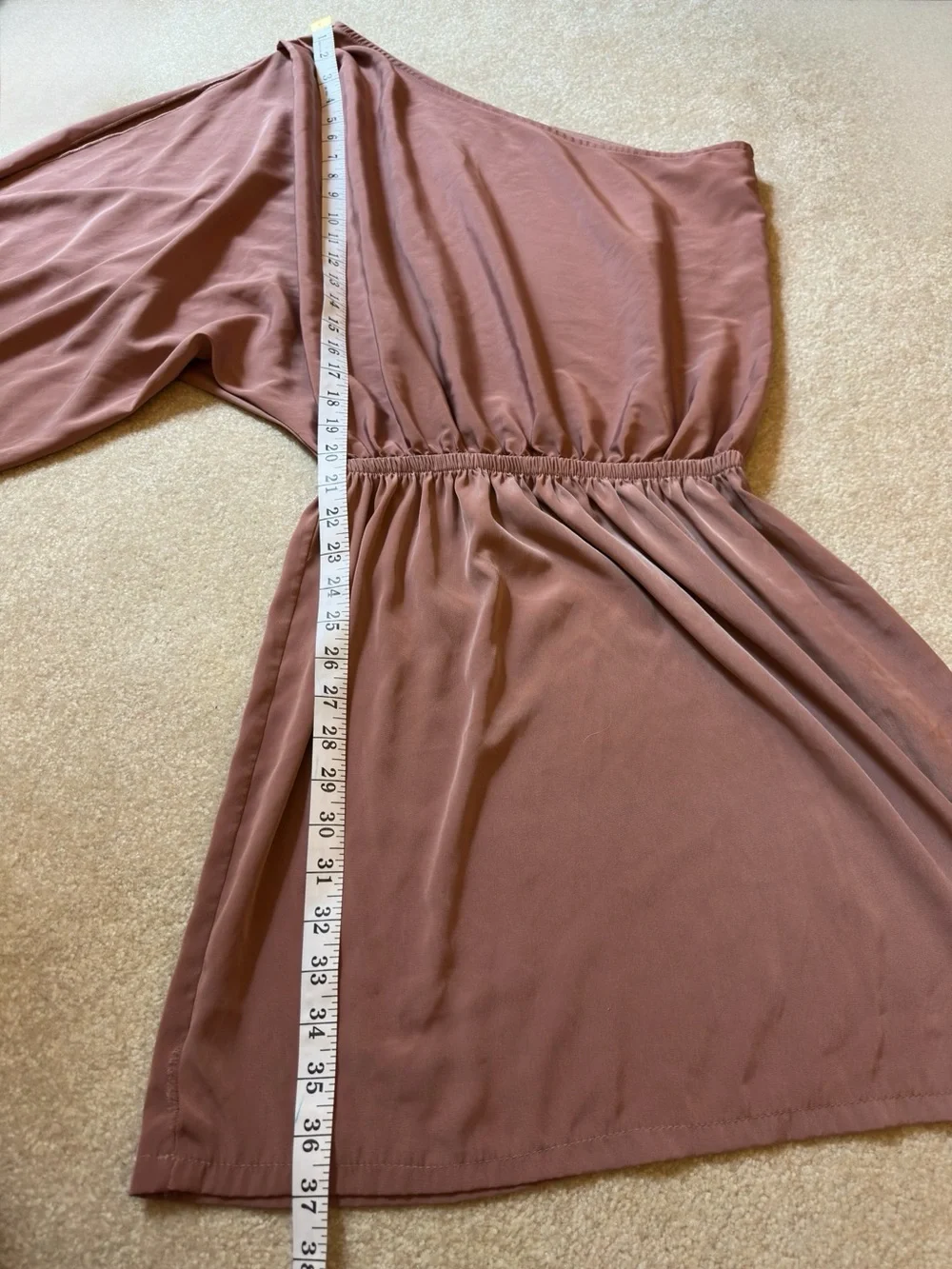 Asymmetrical One Shoulder Mini Dress Sweet Rain